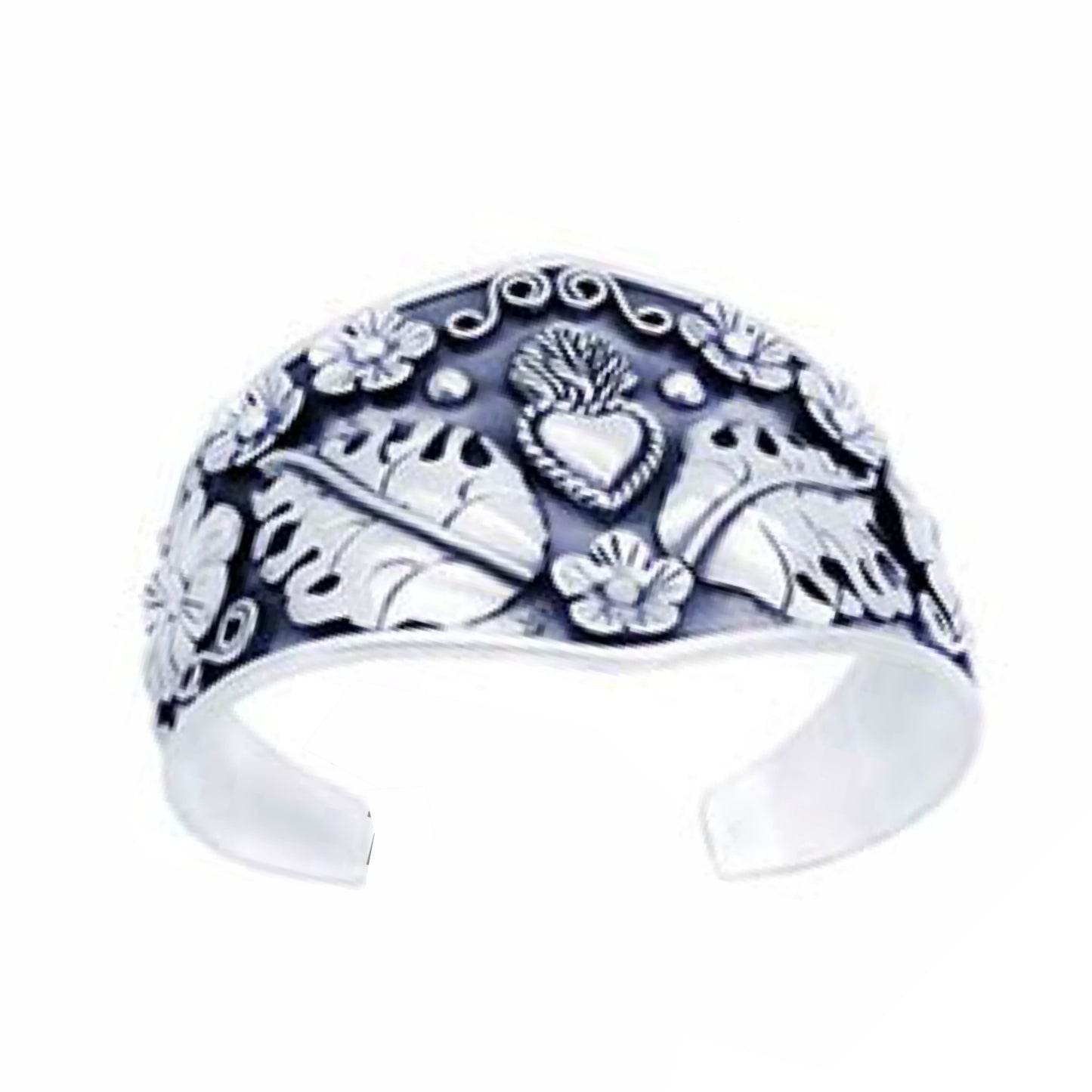 Flower Taxco silver bracelet