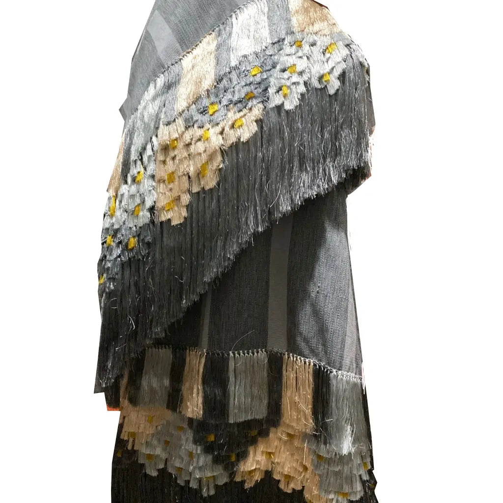Purepecha rebozo with fringe - Shawl