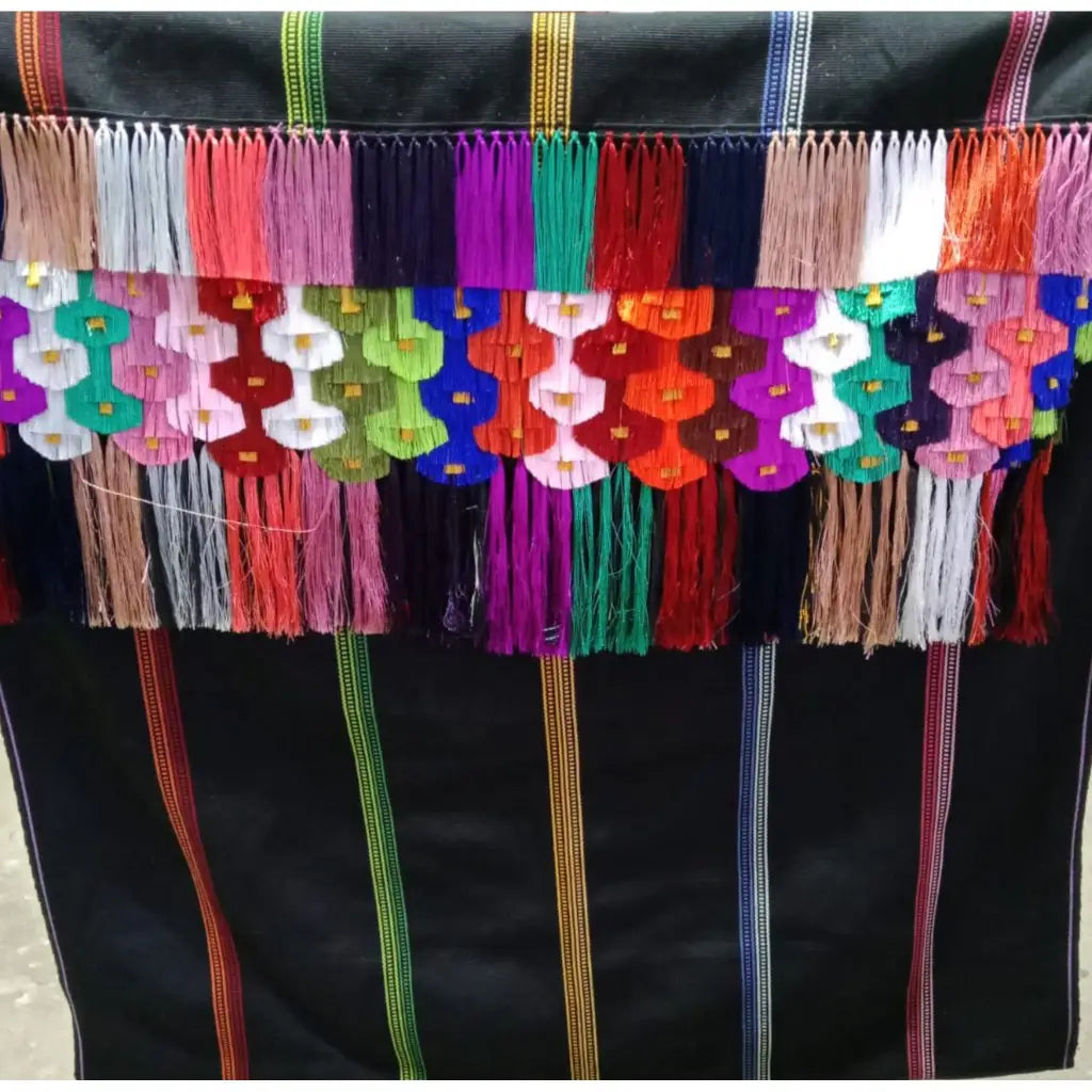 Purepecha rebozo with fringe - Shawl