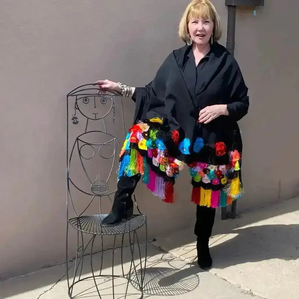 Purepecha rebozo with fringe Shawl