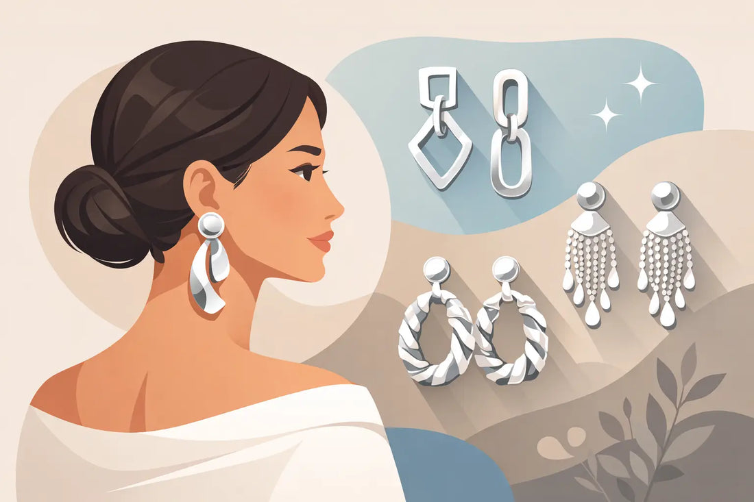 How to Style Statement Silver Earrings