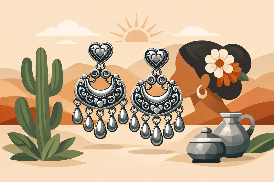 Mexican Silver Earrings Made to Be Kept Forever