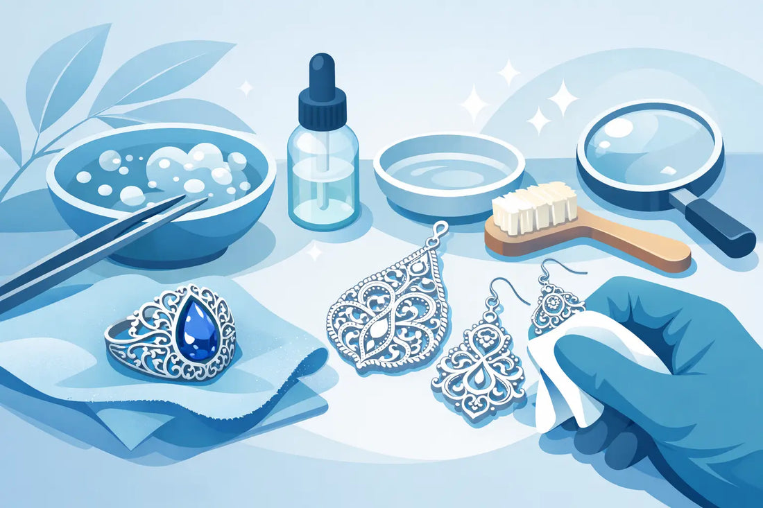 How to Clean Filigree Jewelry Safely