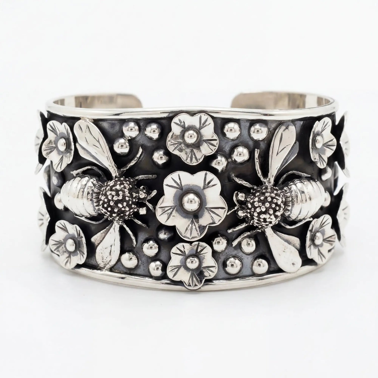 Vintage Mexican jewelry & clamper bracelets.