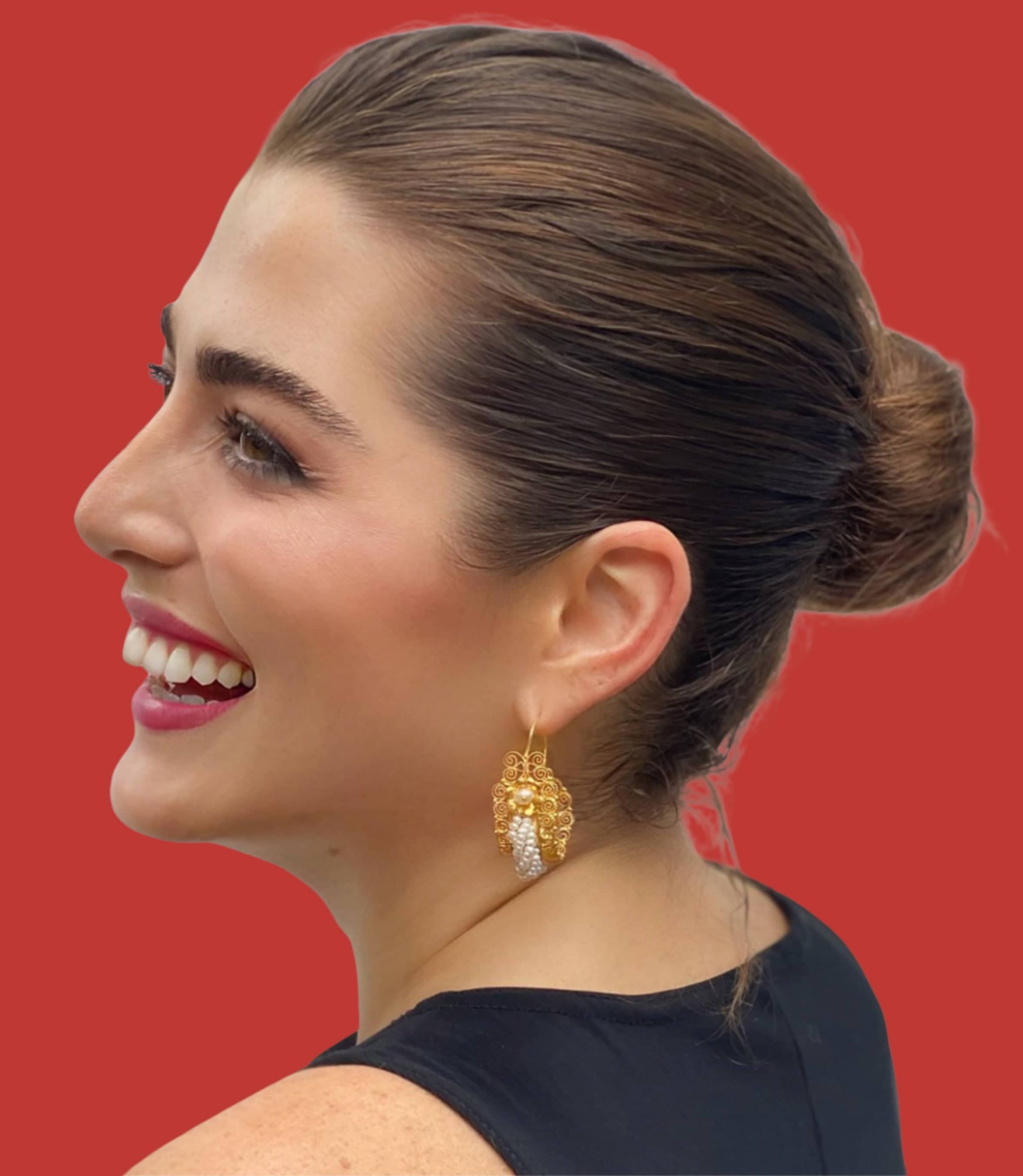 Oaxacan Gusano earrings 