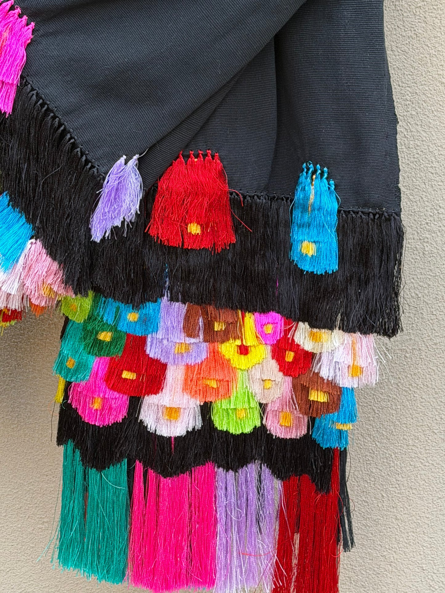Purepecha rebozo with fringe