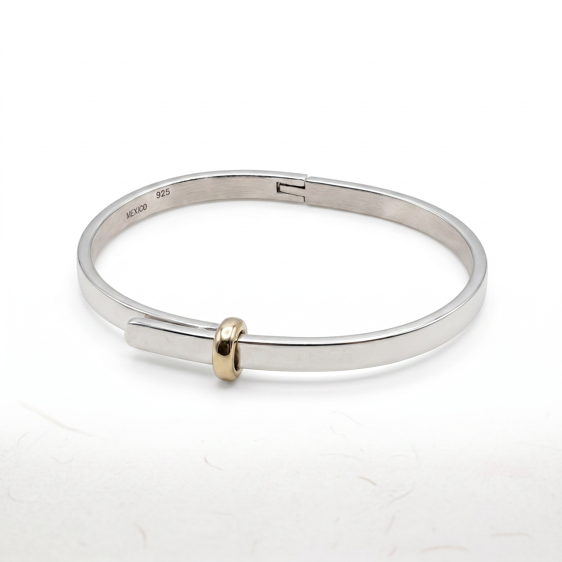 Taxco buckle hinge bracelet.