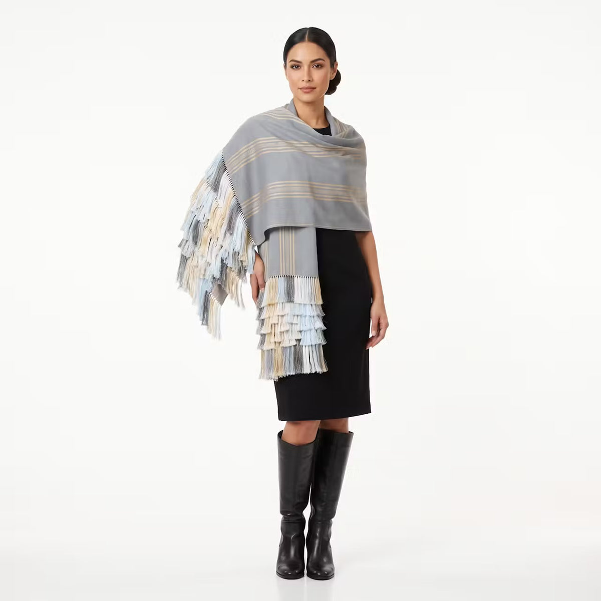 Purepecha rebozo with fringe