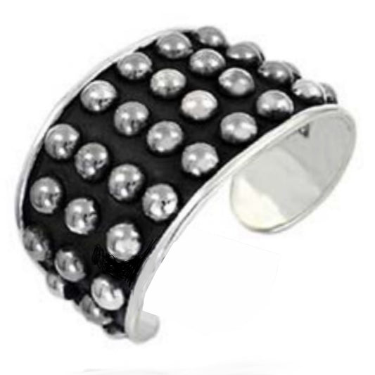 Silver dot Taxco bracelet, modern design and like a vintage Taxco bracelet
