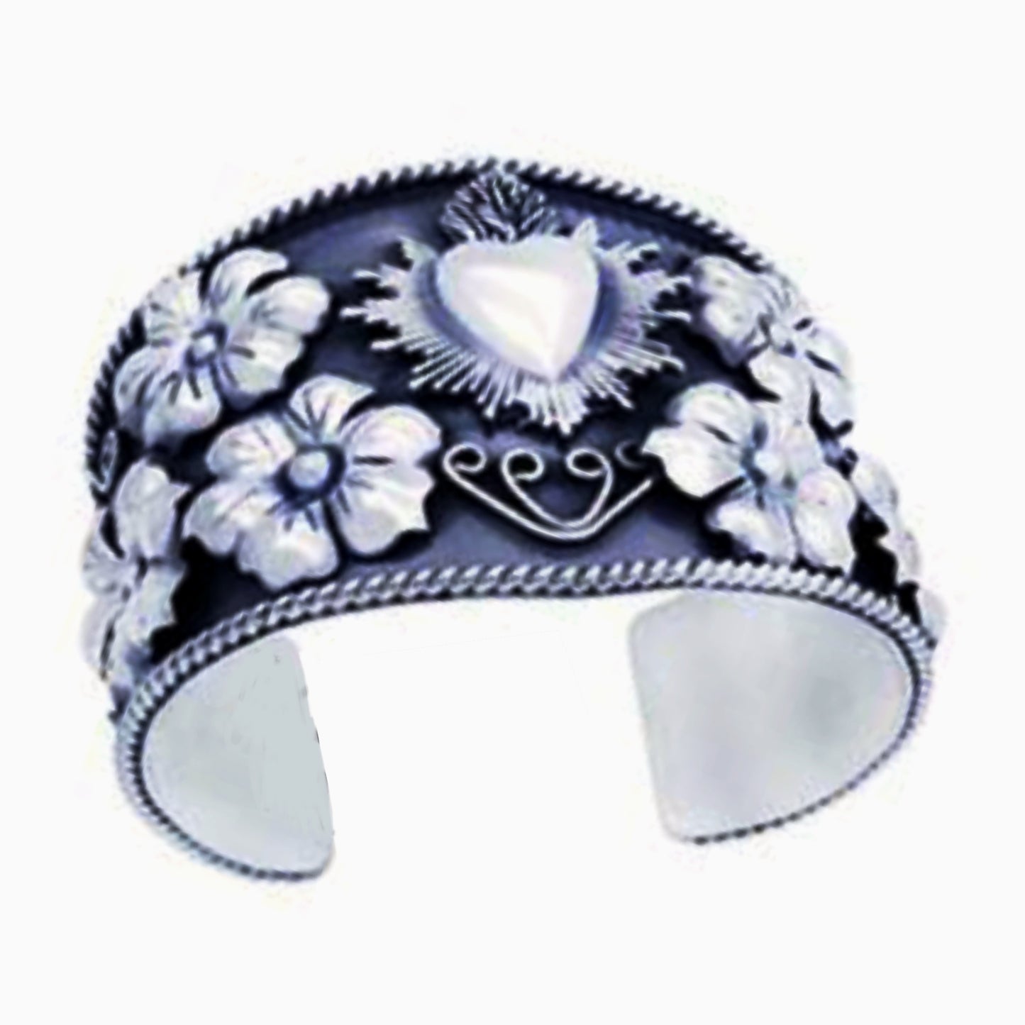 Silver Taxco bracelet, modern design and like a vintage Taxco bracelet