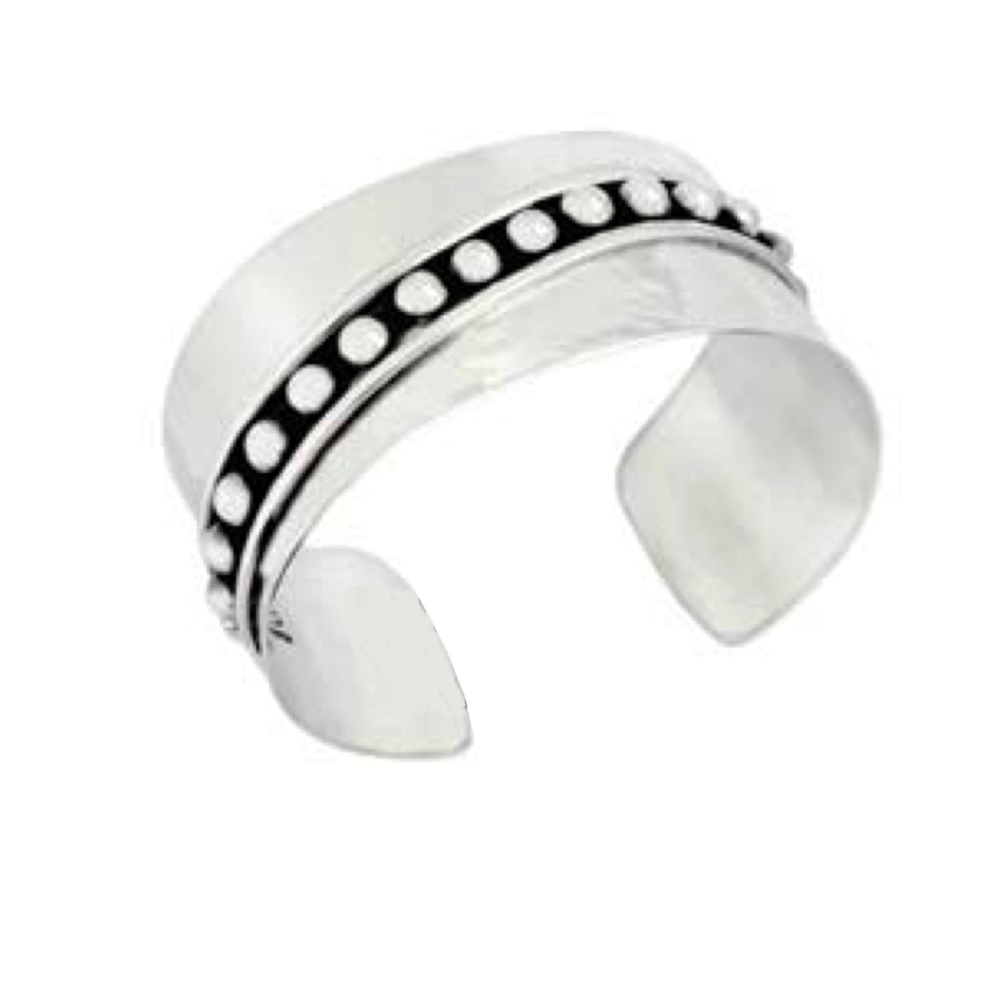 Silver stripe Taxco  clamper bracelet, modern design like vintage Taxco bracelet