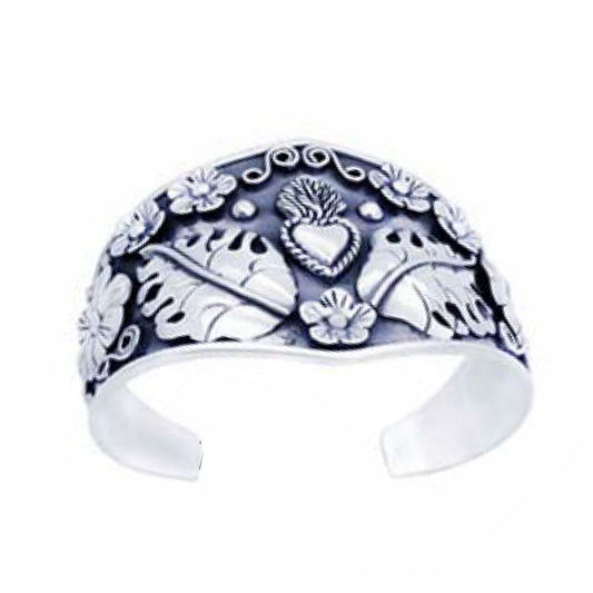 Flower Taxco silver bracelet