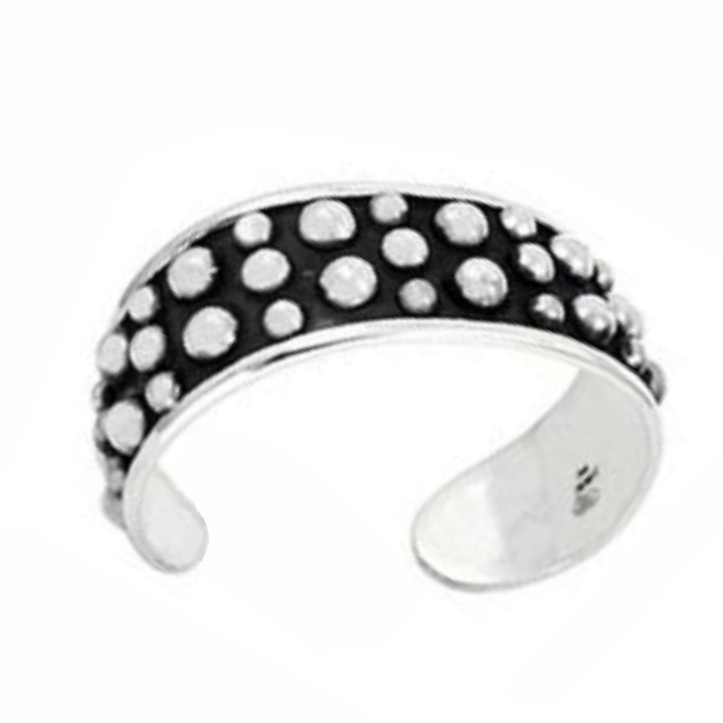 Silver vintage design Taxco dot bracelet