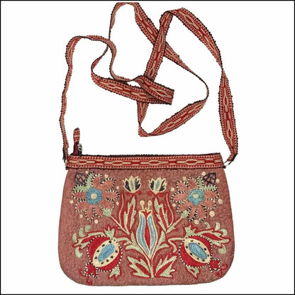 Embroidered silk Suzani handbag from Uzbekistan