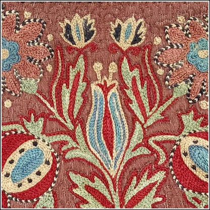 Embroidered silk Suzani handbag from Uzbekistan