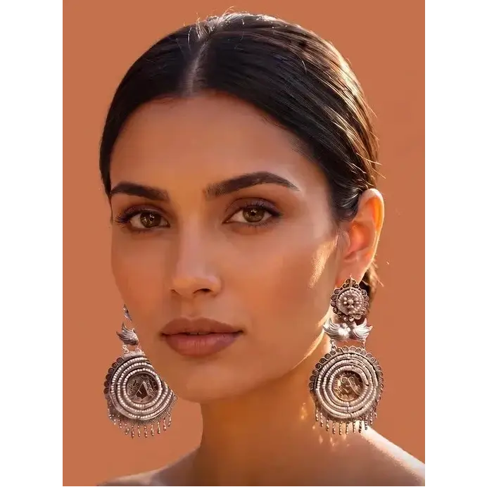 Fine Oaxacan handmade earrings with pearls-premier