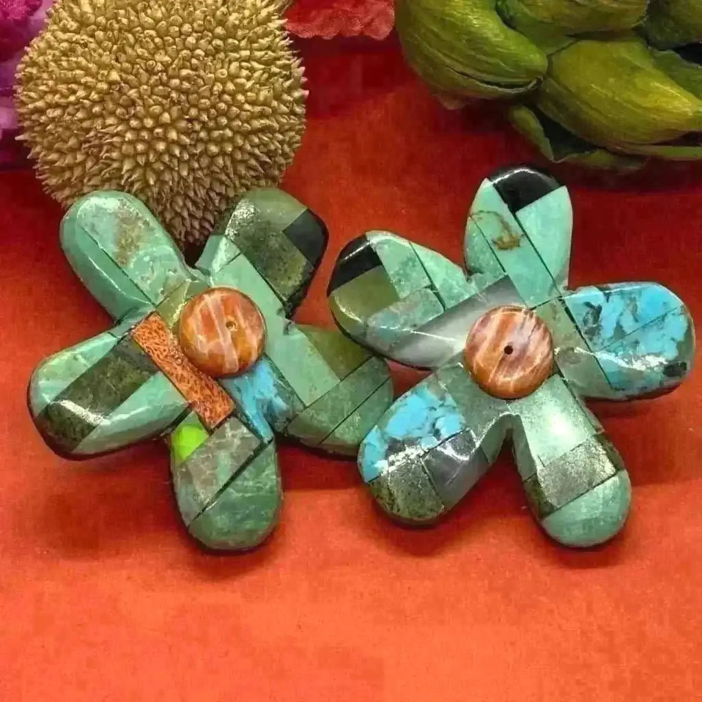 Flower power Native American earrings