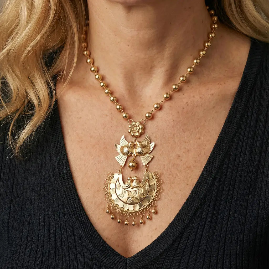 Mazahura gold vermeil necklace