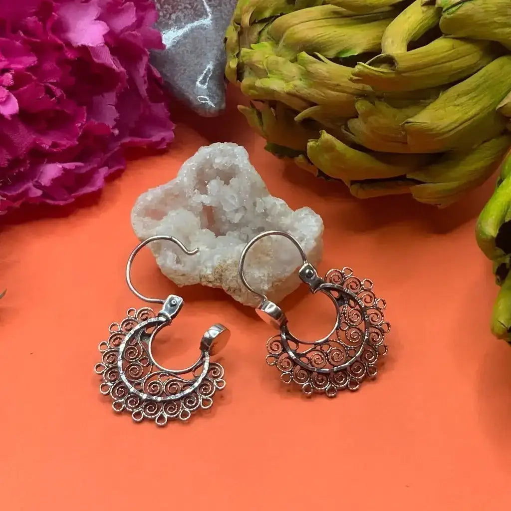 Medium arracada filigree earrings