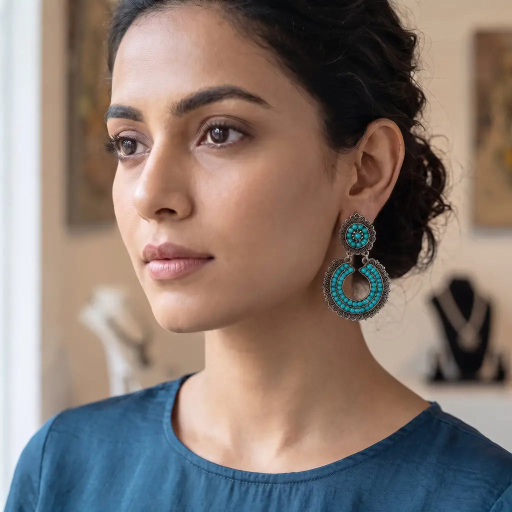 Oaxacan Filigree Sterling Silver Small Hoop Earrings