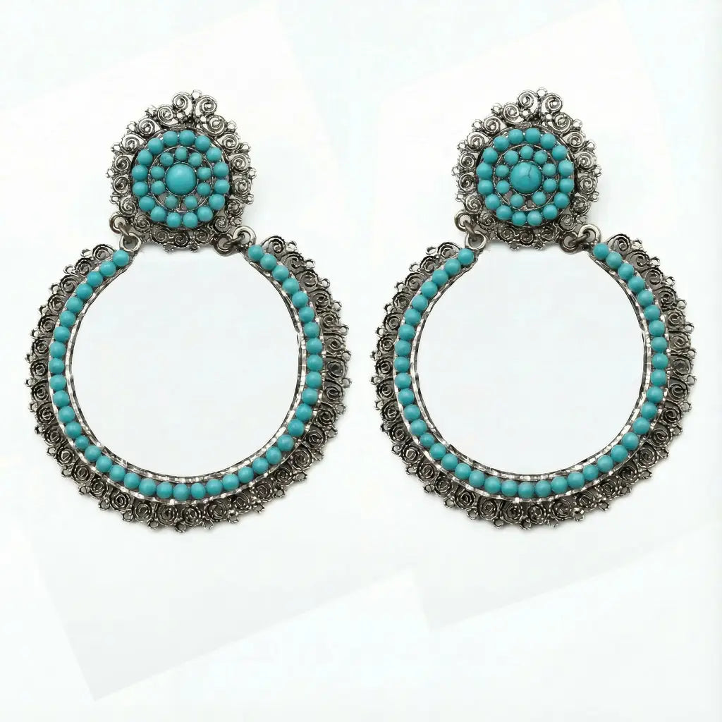 Oaxacan Filigree Sterling Silver Hoop Earrings