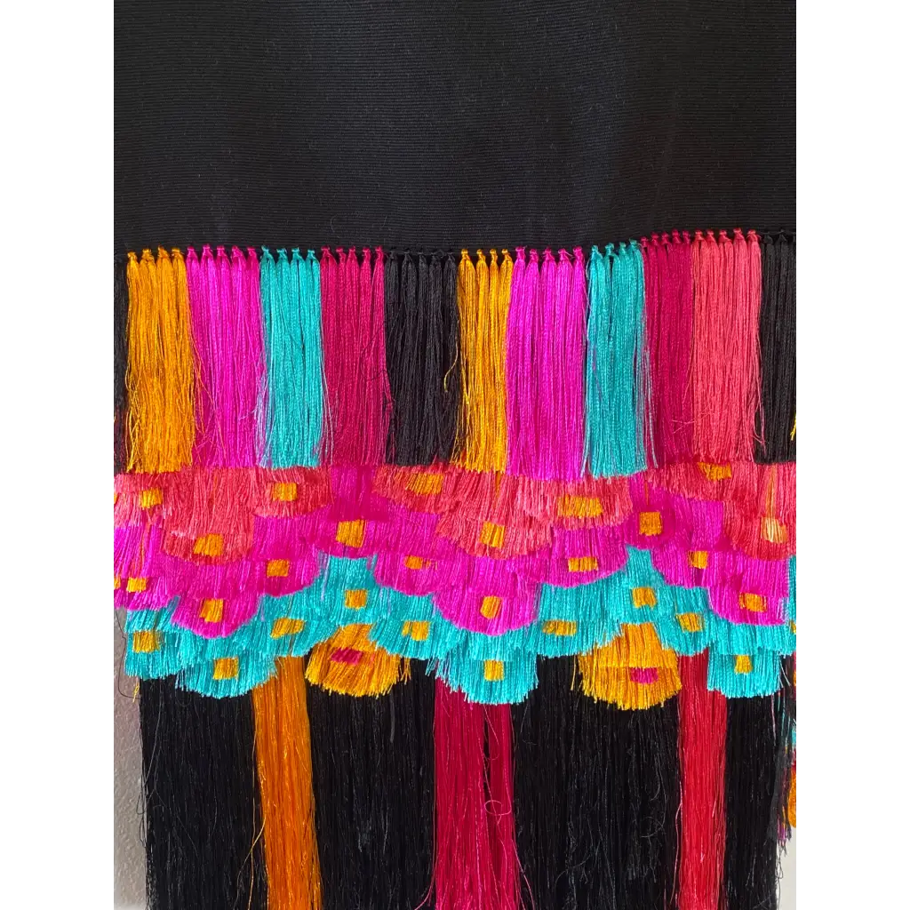 Purepecha rebozo with fringe - Shawl