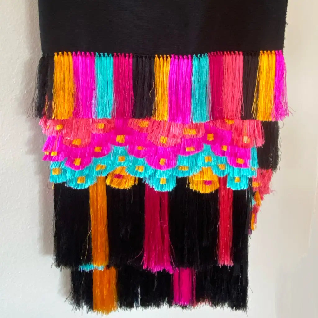 Purepecha rebozo with fringe - Shawl