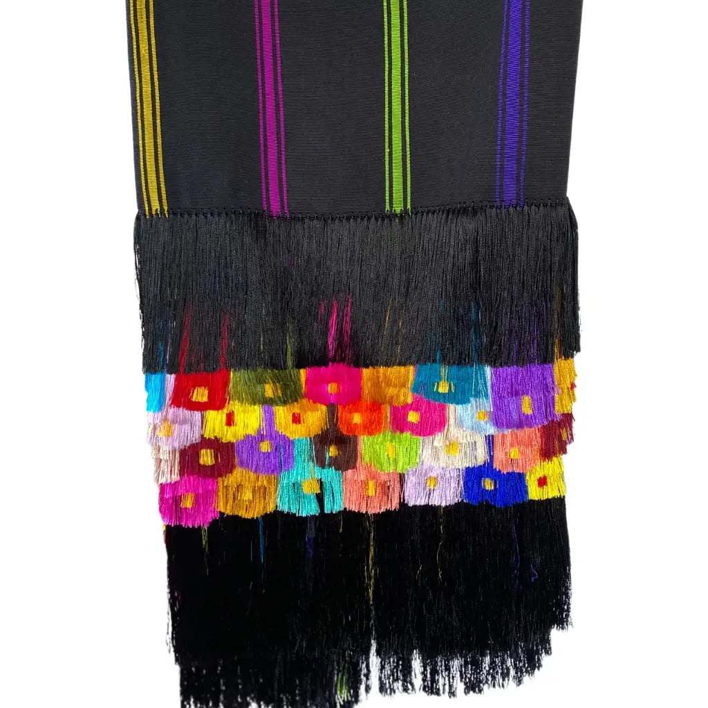 Purepecha rebozo with fringe - Shawl