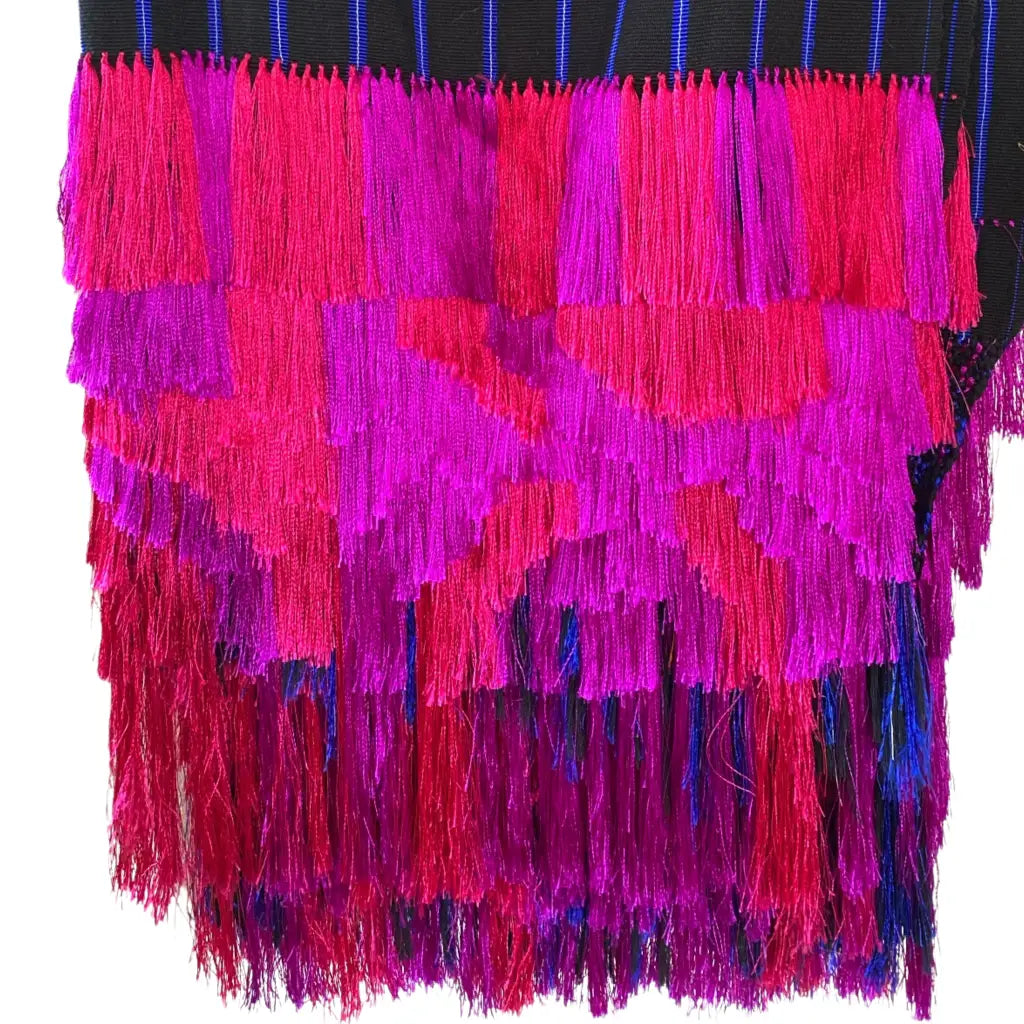 Purepecha rebozo with fringe - Shawl