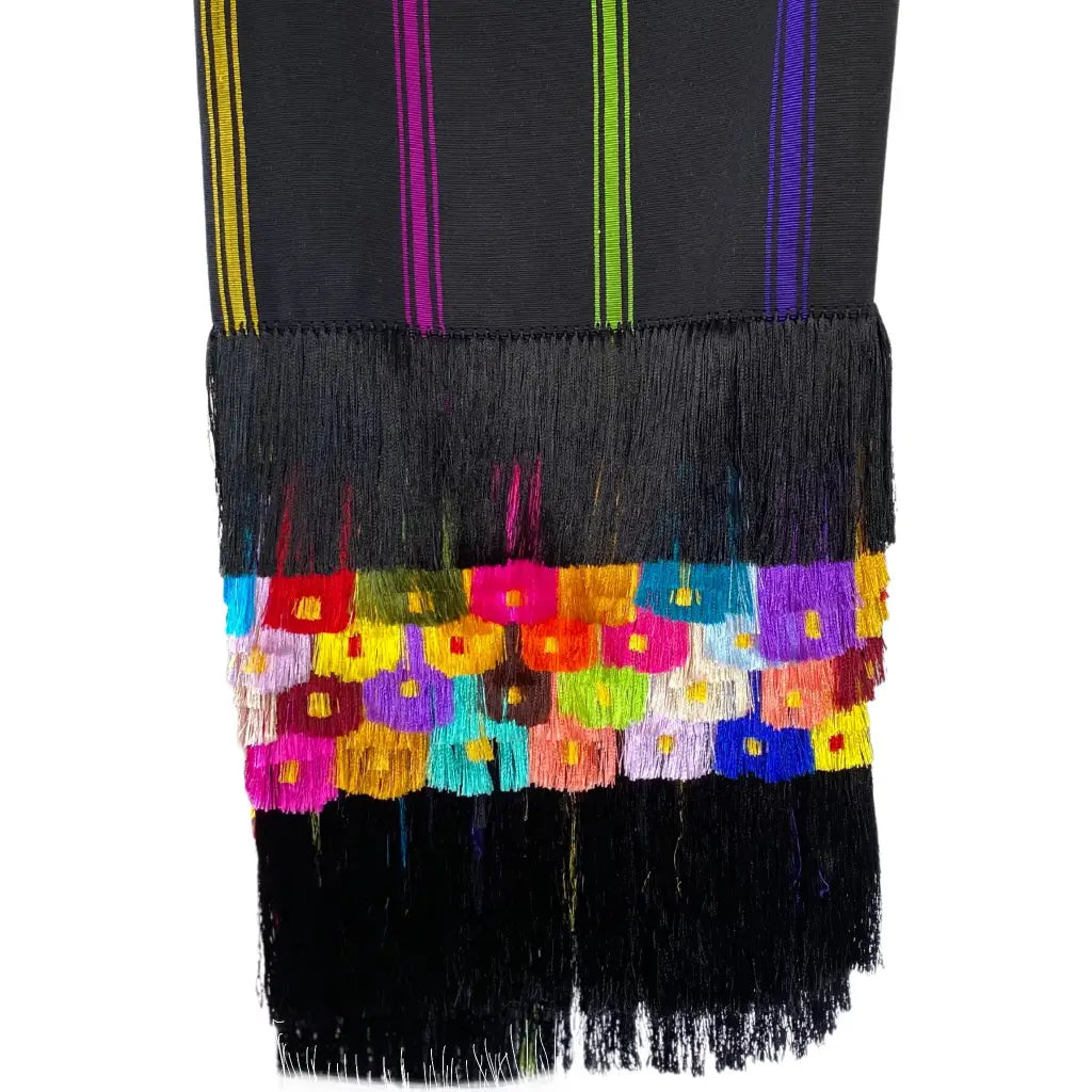 Purepecha rebozo with fringe - Shawl