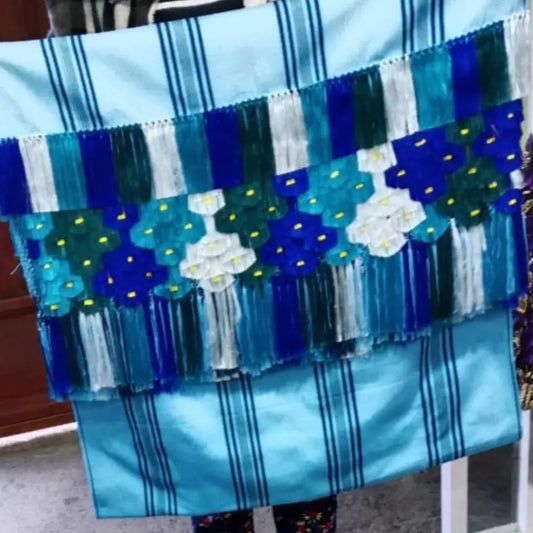 Purepecha rebozo with fringe Shawl