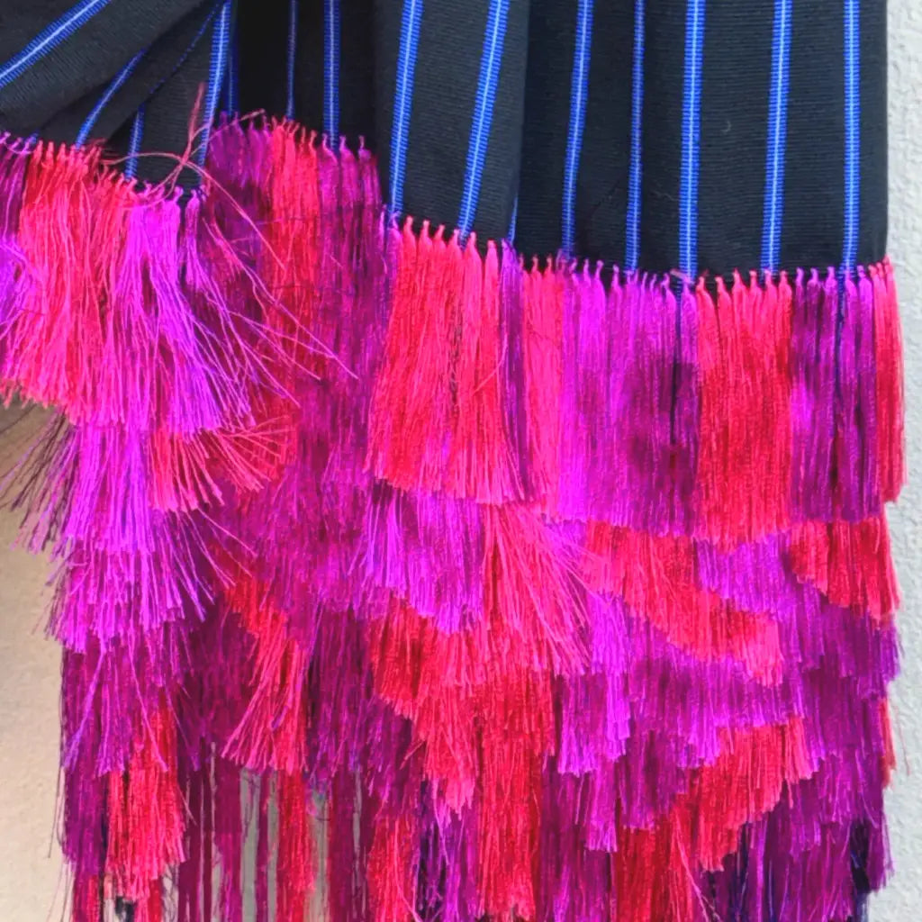 Purepecha rebozo with fringe - Shawl