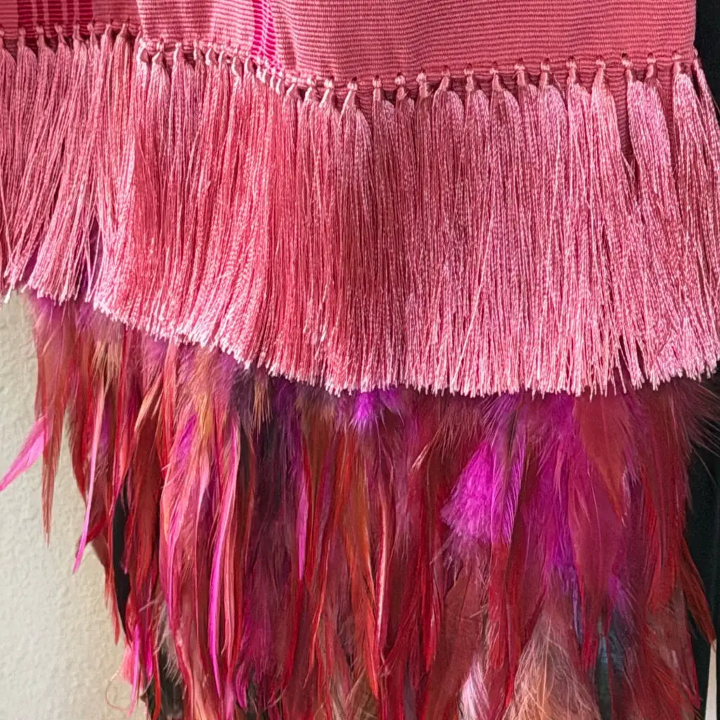 Purepecha Rebozo Shawl, Handwoven Cotton with Silk Rapacejo