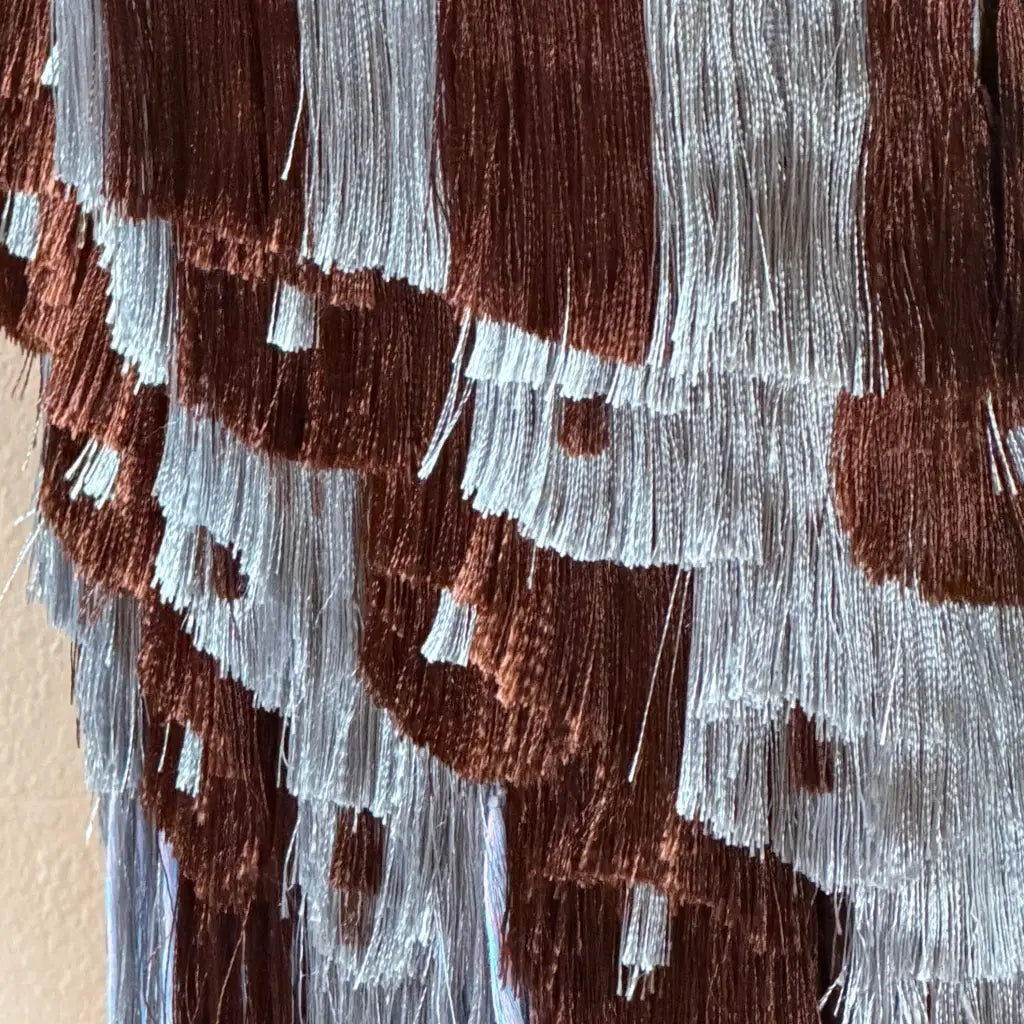 Purepecha Rebozo Shawl, Striped Backstrap-Loom Cotton