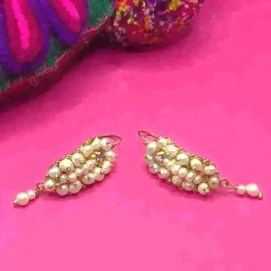 Traditional Mexican gold vermeil Gusano earrings
